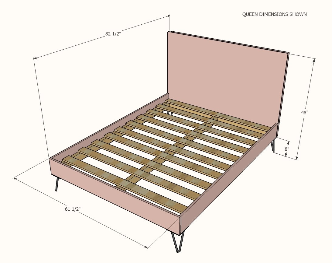 Queen Size Bed Design Plans